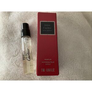Cartier Pasha Noir Absolu Parfum 2 ml .06 Oz Spray Official Boxed Sample